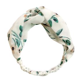 Nylon Head Wrap Headband Vintage Elastic Hairband Twisted Hair Band Flower