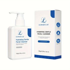 Hydrating Gentle Facial Cleanser 150g/5.29 OZ, Amino Acids Formula,Fine Bubbles, Deep Cleansing, Moisturizing, Non-lrritating For Normal To Oily Skin