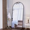 Arch Full Length Mirror 71"×32" Big Full Body Mirror for Bedroom Oversized Floor Mirror Large Standing Mirror Living Room Dressing Mirror Leaning Agai