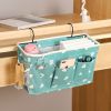 1pc Bedside Storage Bag With Pockets, Fabric Hanging Storage Organizer, Dormitory Upper And Lower Floor Storage Bag, Bedroom Storage Bag