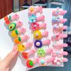 10Pcs Cartoon Baby Hairpins Fruit Unicorn Hair Clips Chidlren Hair Clips Barrette Kids Hair Accessories